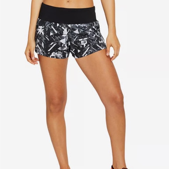 ASICS Gray Patterned Running Shorts - Picture 2 of 6